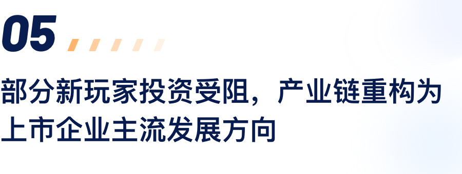 部分新玩家投资受阻，产业链重构为上市企业主流发展方向.png
